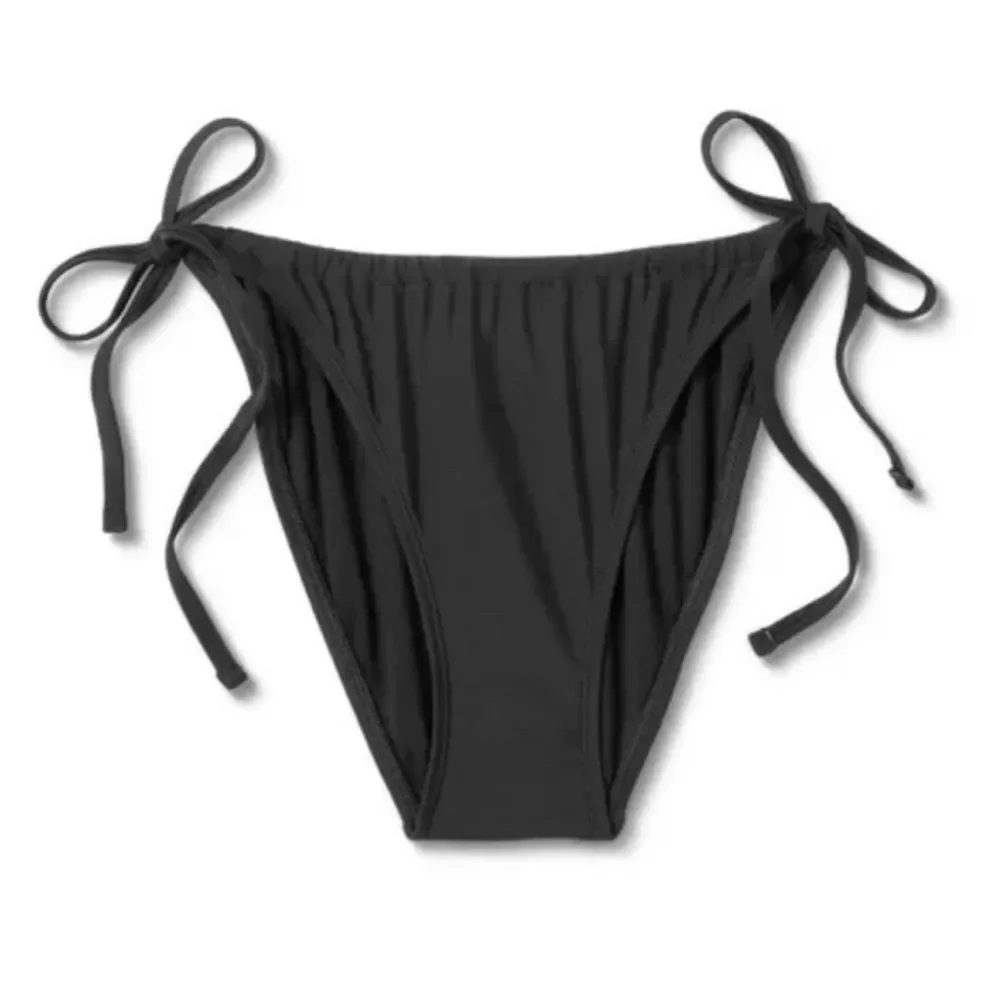 Wild Fable Black Adjustable Slide Bikini Bottom with Side Ties, Size S (4-6) NWT